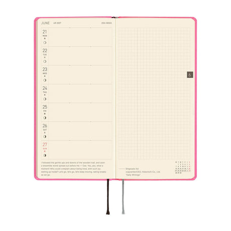 Hobonichi - Weeks MEGA Colors: Pink Sapphire - 2027 - 4 - Hobonichi Techo - Tidformera