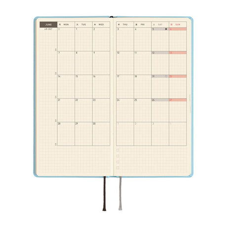 Hobonichi - Weeks MEGA Colors: Sea Glass - 2027 - 3 - Hobonichi Techo - Tidformera
