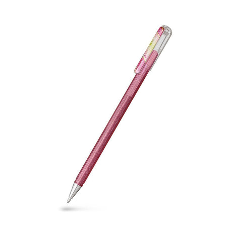 Hybrid Dual Metallic - Light pink + metallic Green + Gold - Pentel - Tidformera