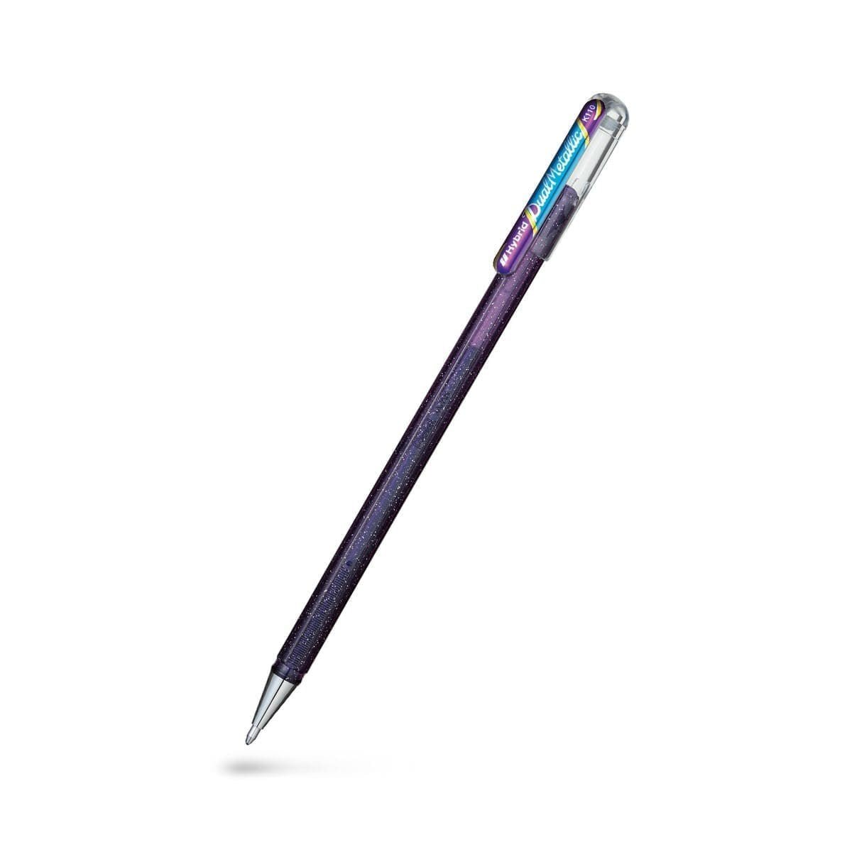 Hybrid Dual Metallic - Violet + Metallic Blue - 1 - Pentel - Tidformera