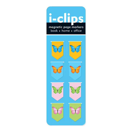 i-clips Magnetiska bokmärken - Butterflies - Peter Pauper Press - Tidformera