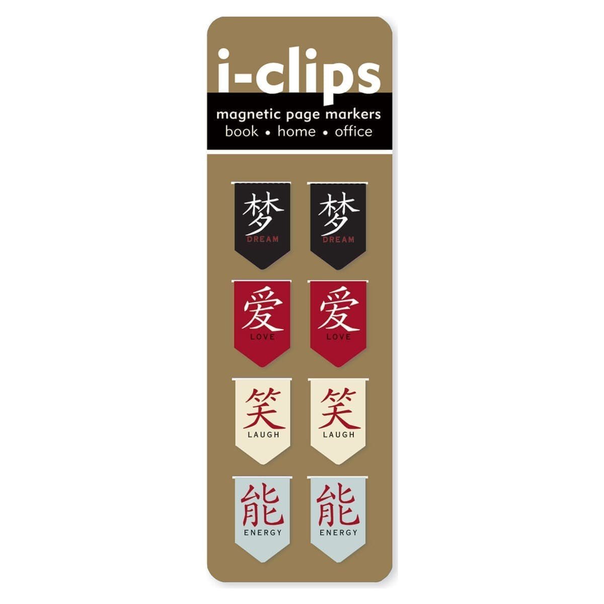 i-clips Magnetiska bokmärken - Calligraphy - Peter Pauper Press - Tidformera