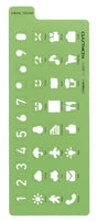 Icon Stencil - Jibun Techo Goods - 1 - Kokuyo - Tidformera