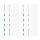 Index Chiratto Stickers - Number Blue - 4 - Midori - Tidformera