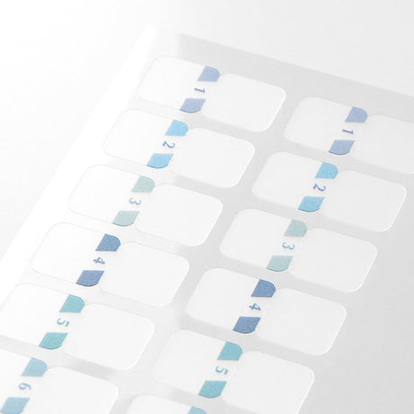Index Chiratto Stickers - Number Blue - 2 - Midori - Tidformera
