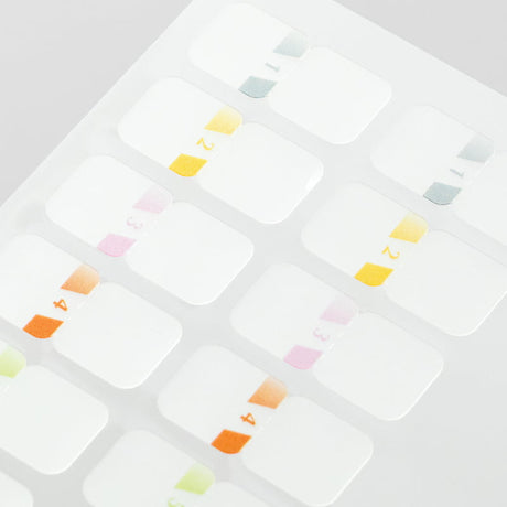 Index Chiratto Stickers - Number Color - 2 - Midori - Tidformera