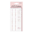 Index Chiratto Stickers - Number Pink - 1 - Midori - Tidformera