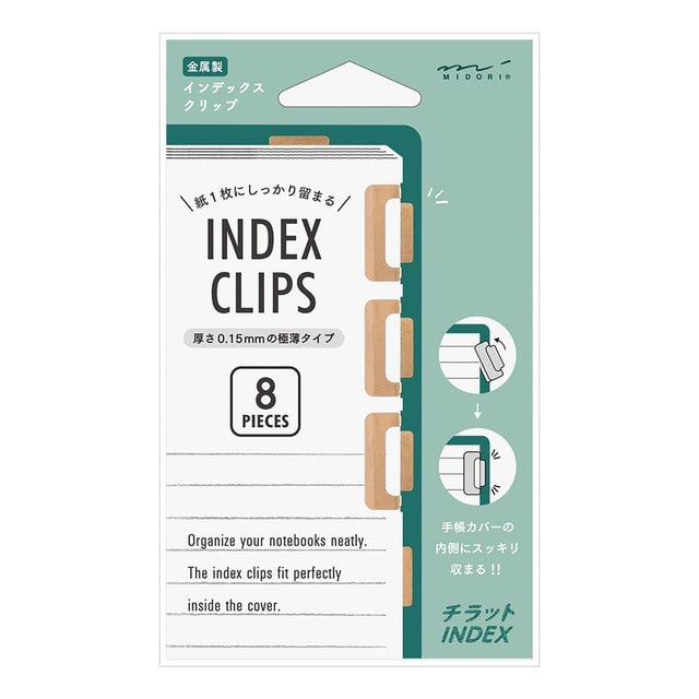 Index clips Chiratto - Orange - 1 - Midori - Tidformera