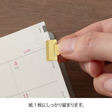 Index clips Chiratto Small - Mässing - 5 - Midori - Tidformera