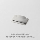 Index clips Chiratto Small - Silver - 3 - Midori - Tidformera