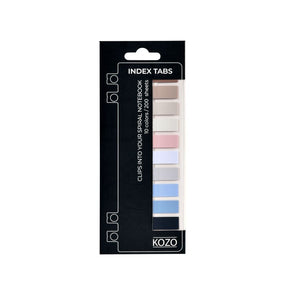 Index tabs 10 färger - Beach - 1 - Kozo - Tidformera