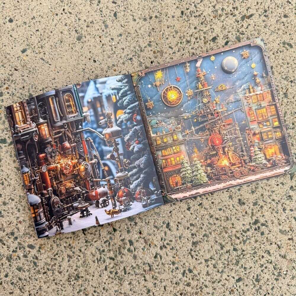Pappersbok - 15 x 15 - Steampunk Winterfest