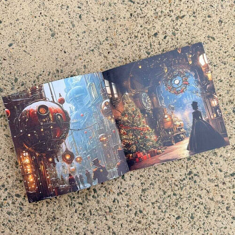 Pappersbok - 15 x 15 - Steampunk Winterfest