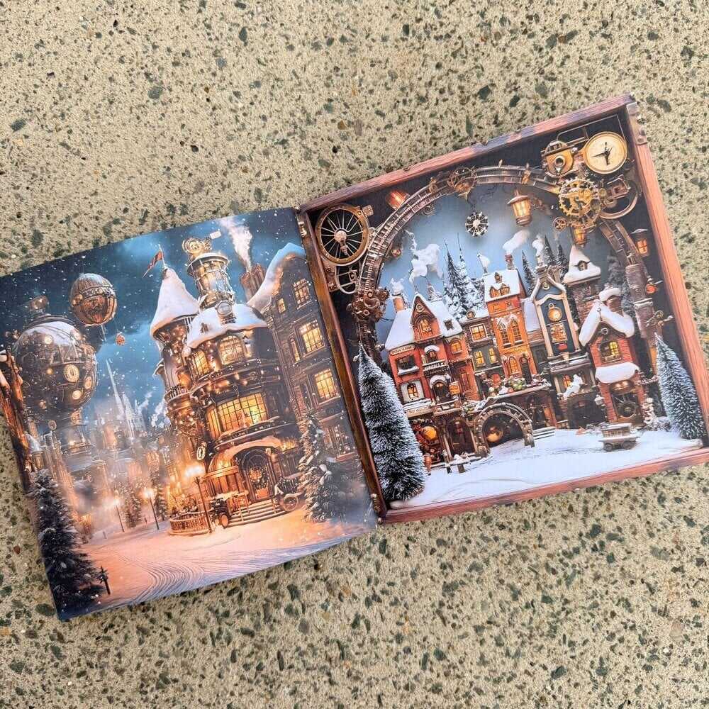 Pappersbok - 15 x 15 - Steampunk Winterfest