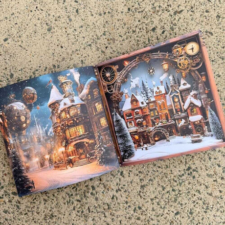 Pappersbok - 15 x 15 - Steampunk Winterfest