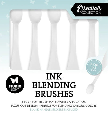 Ink Blending Brushes 2 cm - 5-pack - 1 - Studio Light - Tidformera