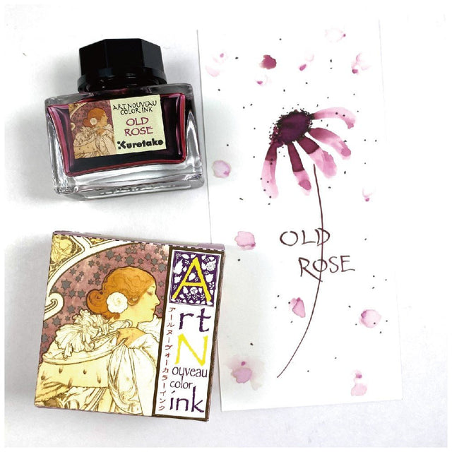 Ink café Art nouveau color ink - OLD ROSE - ZIG Kuretake - Tidformera