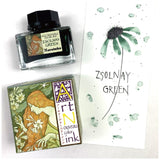 Ink café Art nouveau color ink - ZSOLNAY GREEN - ZIG Kuretake - Tidformera