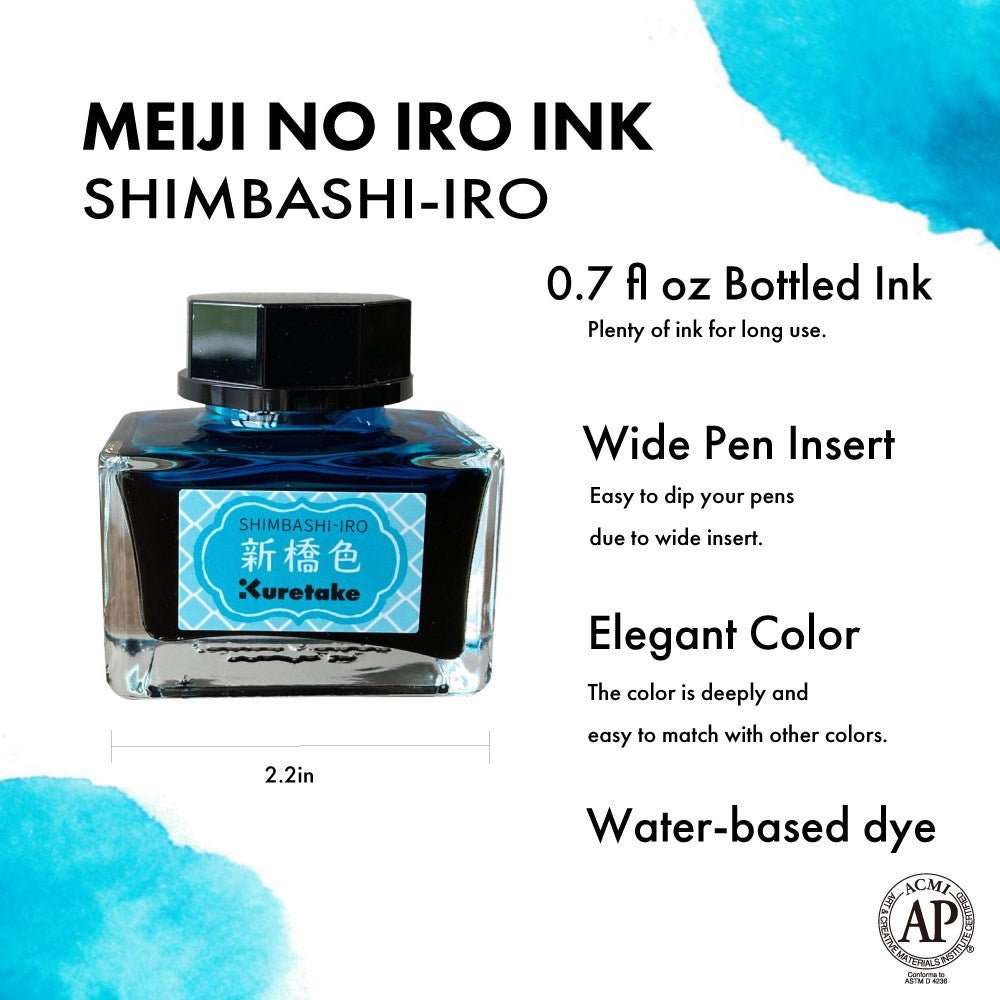 Ink café MEIJI NO IRO - SHIMBASHI - 2 - ZIG Kuretake - Tidformera