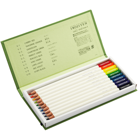 Irojiten Färgpennor 10 - pack Vol. 2 Vivid tone 1 - 1 - Tombow - Tidformera