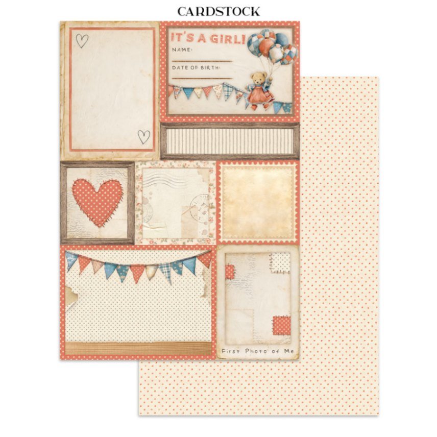 Junk Journal - Baby - 13 - Stamperia - Tidformera