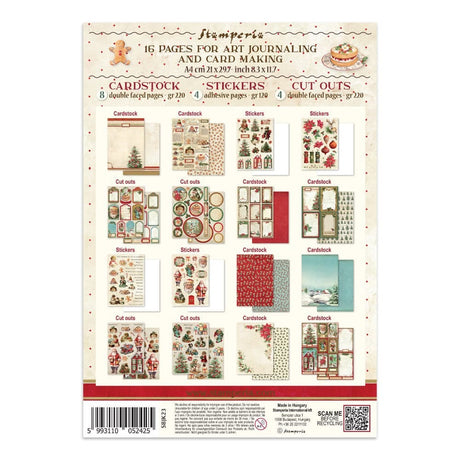 Junk Journal - Classic Christmas - 28 - Stamperia - Tidformera