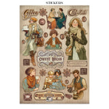 Junk Journal - Coffee and Chocolate - 2 - Stamperia - Tidformera