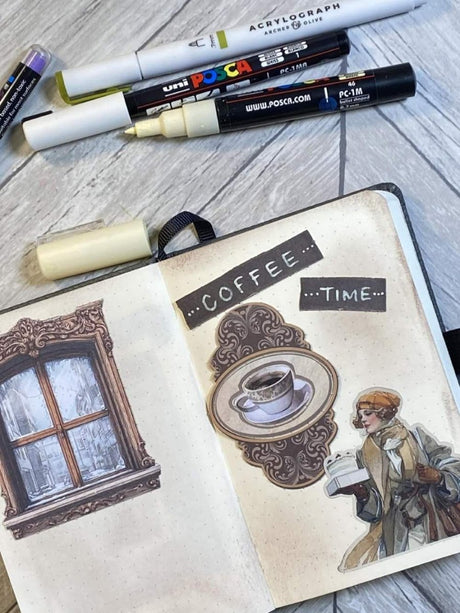 Junk Journal - Coffee and Chocolate - 2 - Stamperia - Tidformera