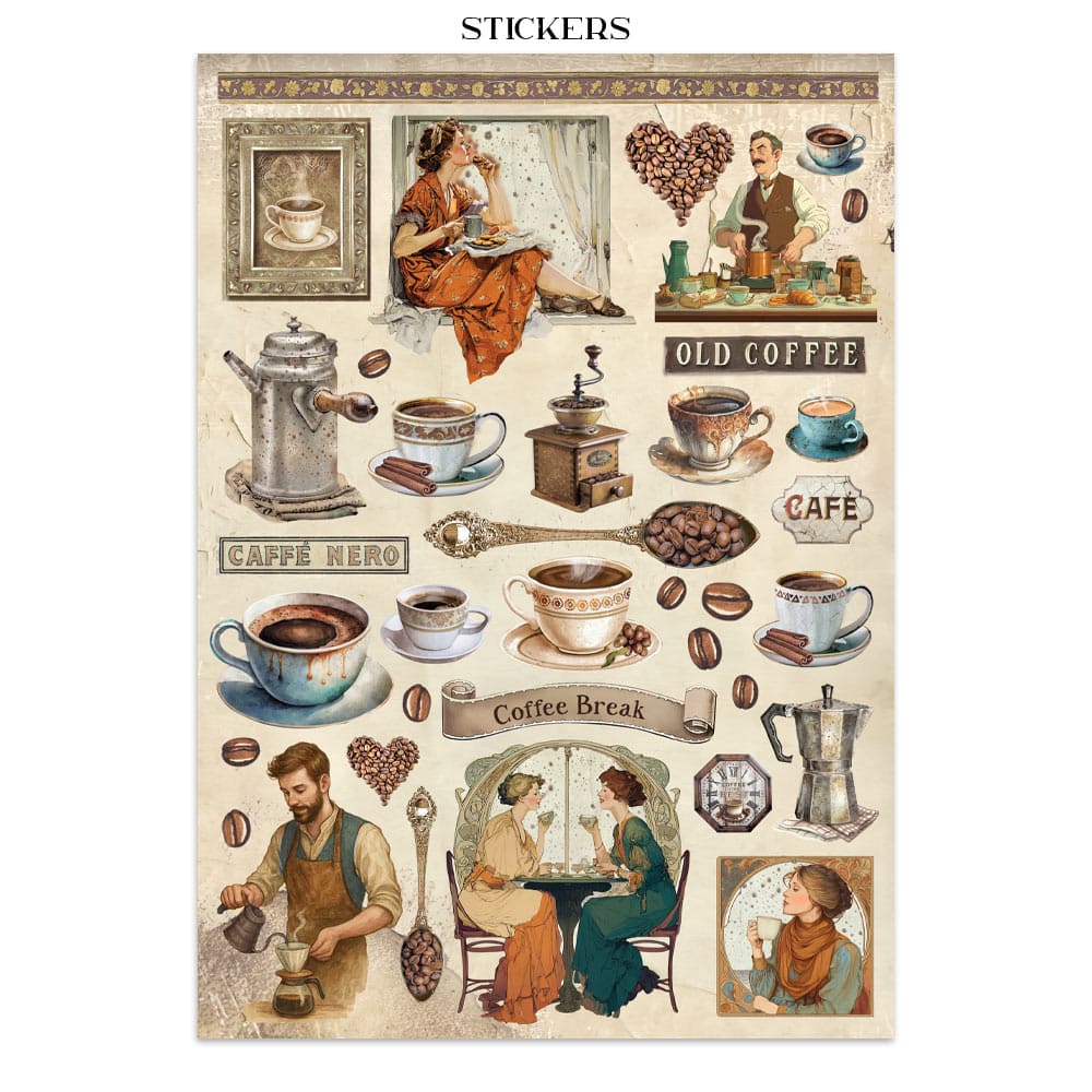Junk Journal - Coffee and Chocolate - 4 - Stamperia - Tidformera