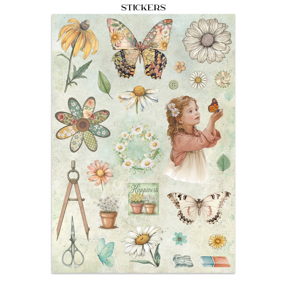 Junk Journal - Daisy Art – Tidformera