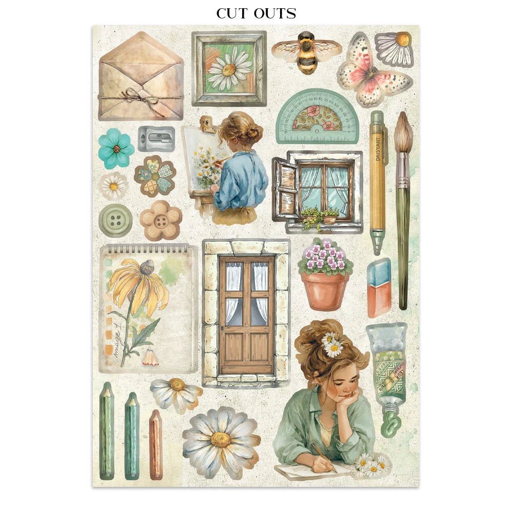 Junk Journal - Daisy Art - 2 - Stamperia - Tidformera