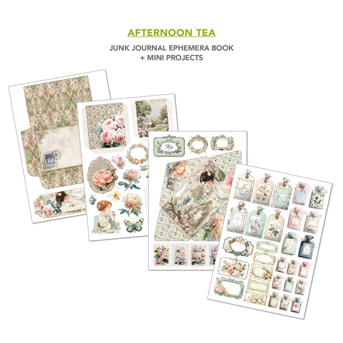 Junk Journal & Ephemera book - Afternoon Tea - 6 - Ciao Bella - Tidformera