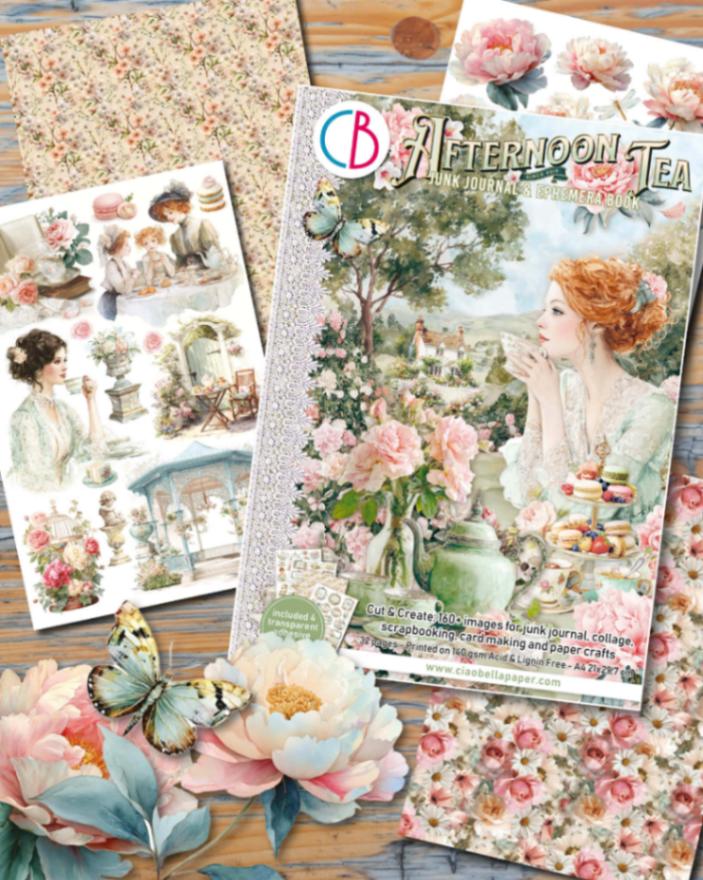 Junk Journal & Ephemera book - Afternoon Tea - 1 - Ciao Bella - Tidformera