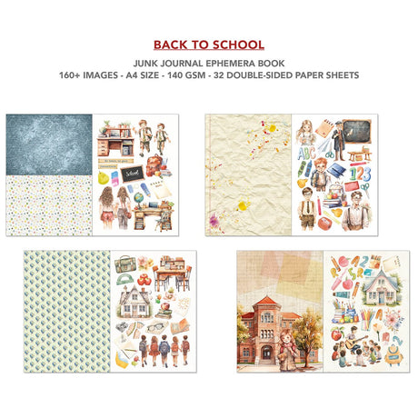Junk Journal & Ephemera book - Back to school - 4 - Ciao Bella - Tidformera