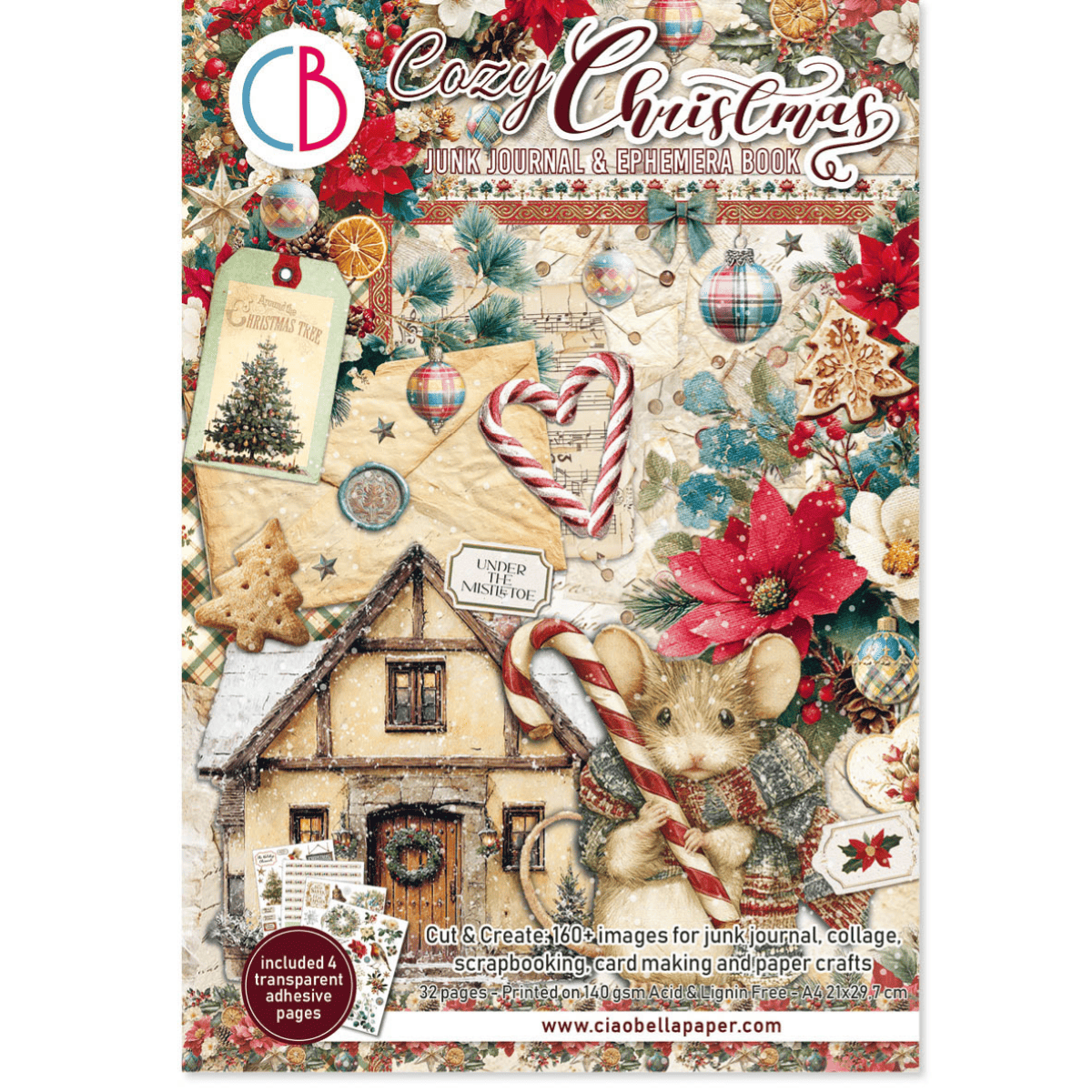 Junk Journal & Ephemera book - Cozy Christmas - 1 - Ciao Bella - Tidformera