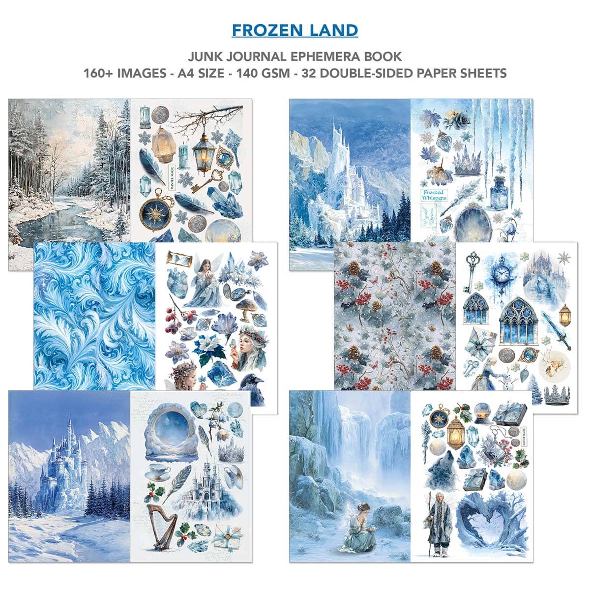 Junk Journal & Ephemera book - Frozen land - 3 - Ciao Bella - Tidformera