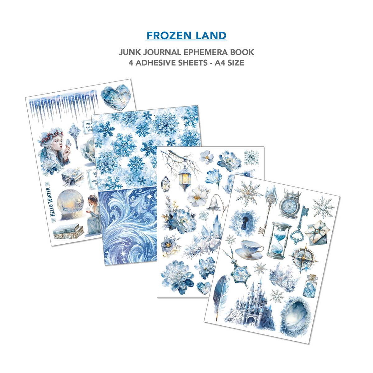 Junk Journal & Ephemera book - Frozen land - 5 - Ciao Bella - Tidformera