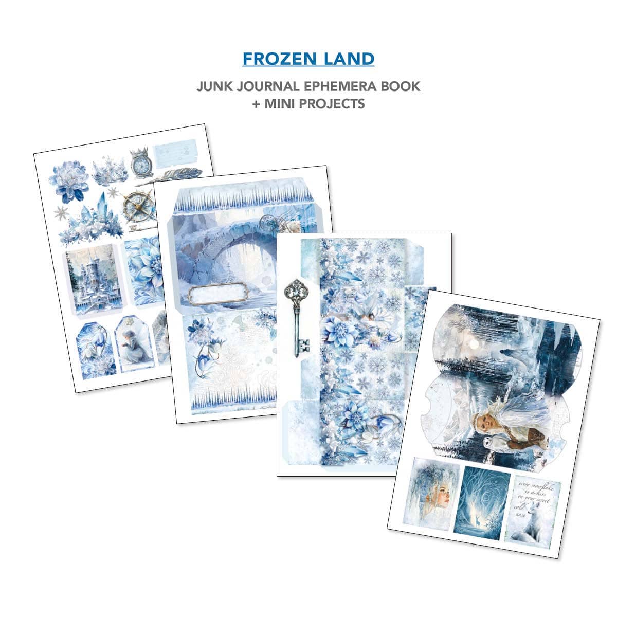 Junk Journal & Ephemera book - Frozen land - 6 - Ciao Bella - Tidformera