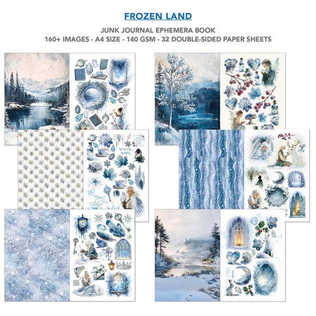 Junk Journal & Ephemera book - Frozen land - 2 - Ciao Bella - Tidformera