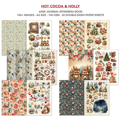 Junk Journal & Ephemera book - Hot Cocoa & Holly - 2 - Ciao Bella - Tidformera