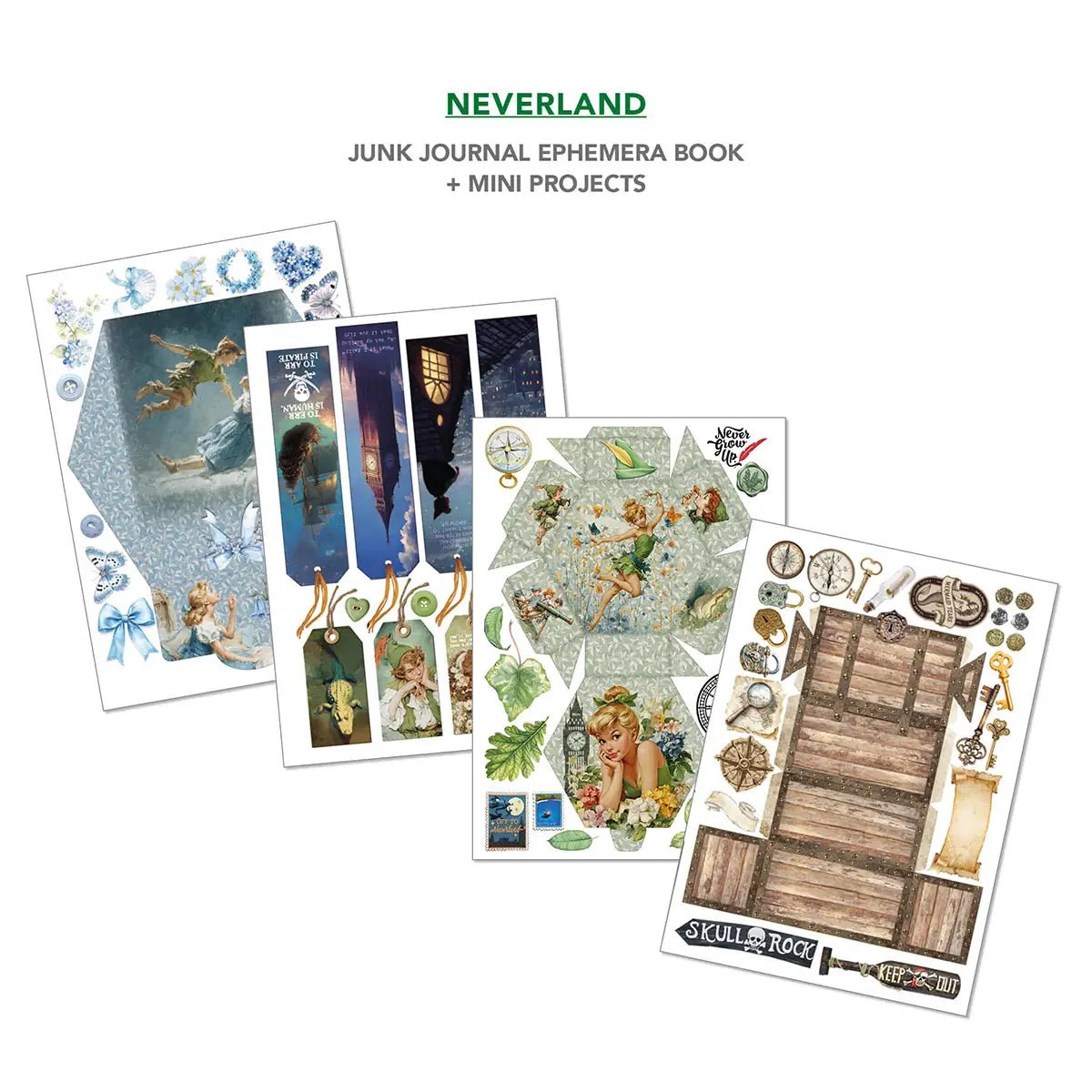 Junk Journal & Ephemera book - Neverland - 6 - Ciao Bella - Tidformera