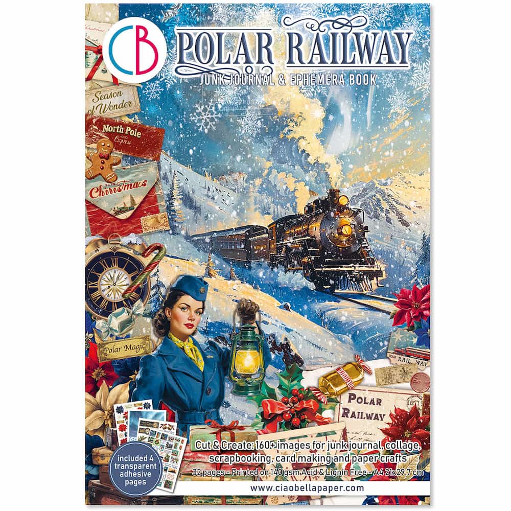 Junk Journal & Ephemera book - Polar Railway - 1 - Ciao Bella - Tidformera