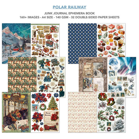 Junk Journal & Ephemera book - Polar Railway - 2 - Ciao Bella - Tidformera