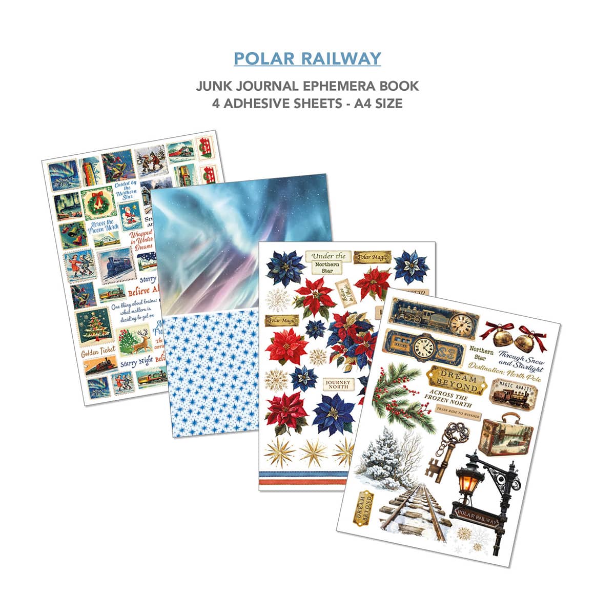 Junk Journal & Ephemera book - Polar Railway - 6 - Ciao Bella - Tidformera