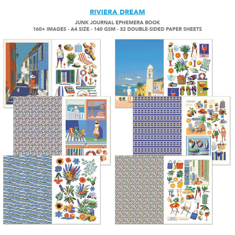 Junk Journal & Ephemera book - Riviera Dream - 2 - Ciao Bella - Tidformera