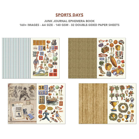Junk Journal & Ephemera book - Sports Days - 6 - Ciao Bella - Tidformera
