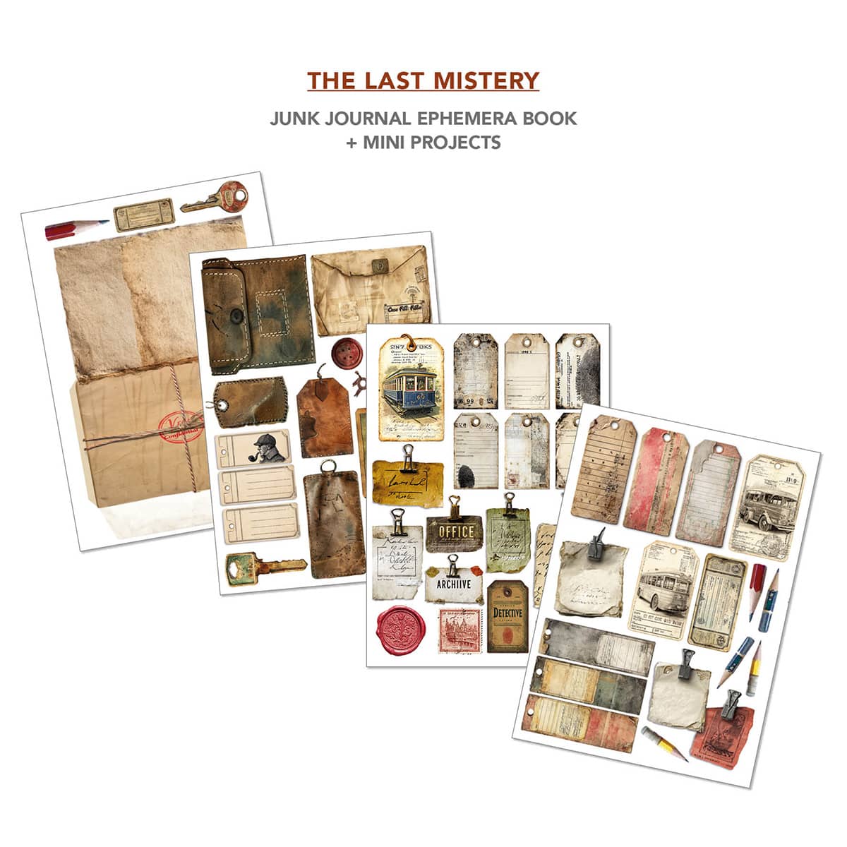 Junk Journal & Ephemera book - The Last Mystery - 6 - Ciao Bella - Tidformera