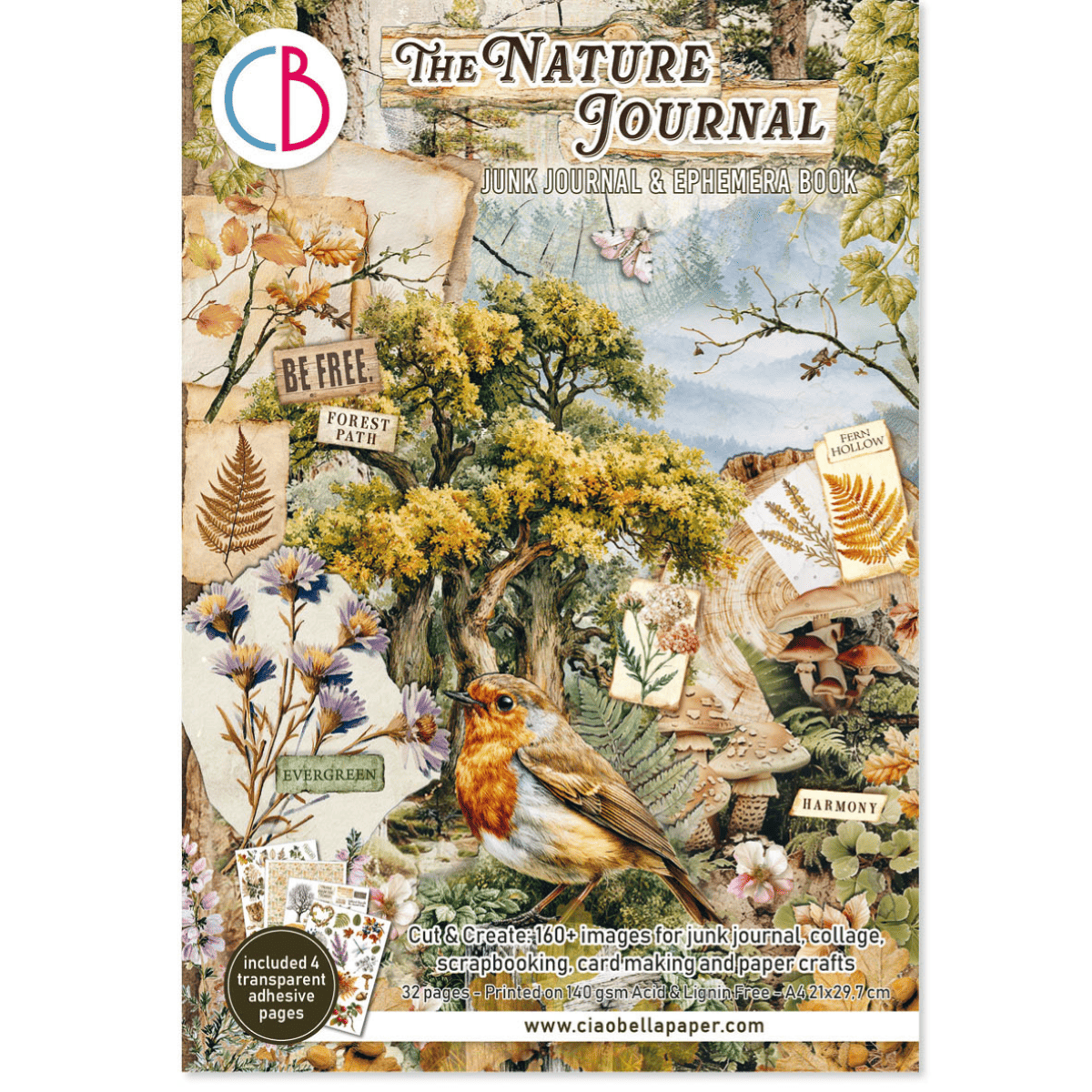 Junk Journal & Ephemera book - The Nature Journal - 1 - Ciao Bella - Tidformera