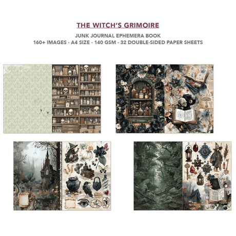 Junk Journal & Ephemera book - The Witch's grimoire - 4 - Ciao Bella - Tidformera
