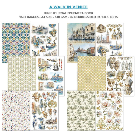 Junk Journal & Ephemera book - Venice Dream - 3 - Ciao Bella - Tidformera